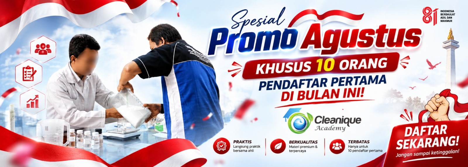 Spesial Promo Pelatihan Cleanique Academy