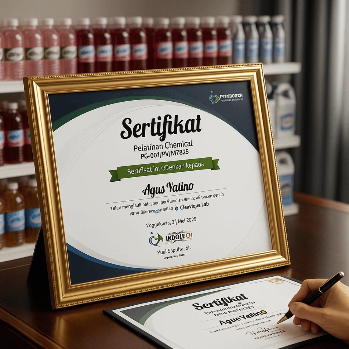 Sertifikat Pelatihan Resmi