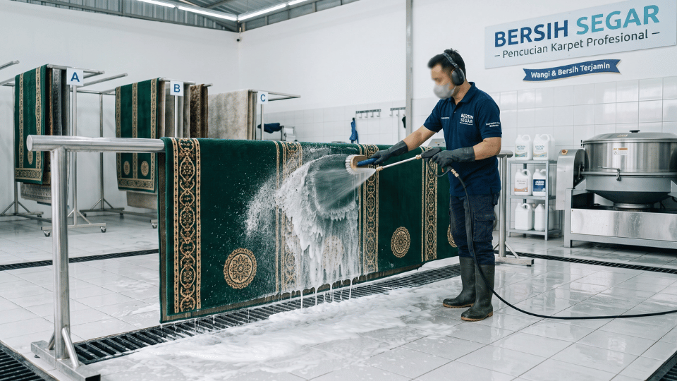 SOP Cuci Karpet Masjid & Sajadah: Pelatihan Laundry Karpet Bersih