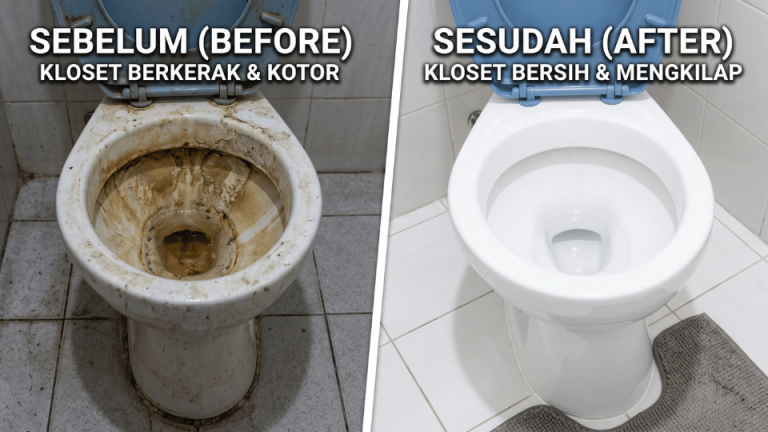 Cara Membersihkan Kerak Kloset Membandel Tanpa Merusak Nat